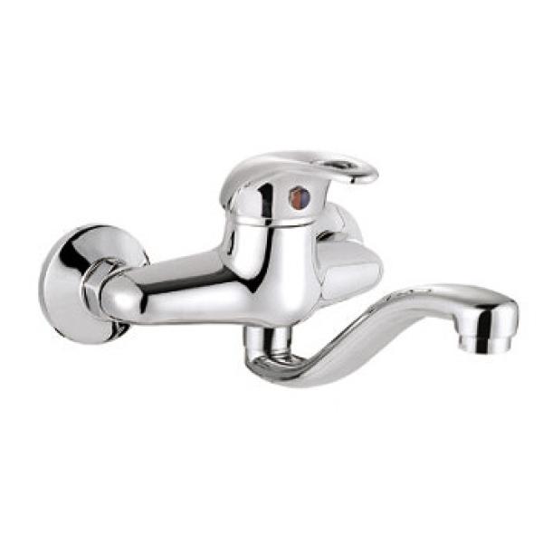 Single Handle Wall Mounted Kitchen Mixer